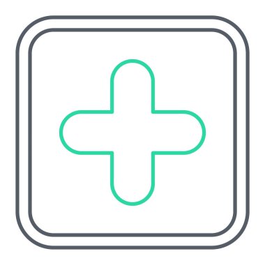 Hastane Simgesi Vektör İllüstrasyonu