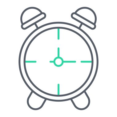 Alarm saat simgesi vektör illüstrasyonu