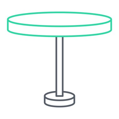 Tablo simgesinin vektör illüstrasyonu