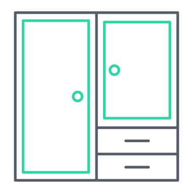 Kostüm simgesi vektör illüstrasyonu