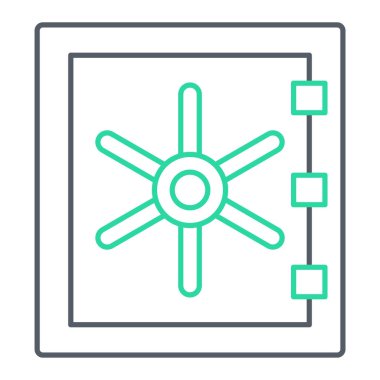 Modern güvenlik simgesinin vektör illüstrasyonu