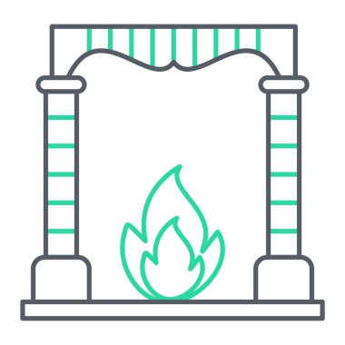 Benzin pompası ikonu. Web için bitki vektör simgelerinin özet çizimi