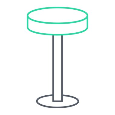 Tek tablo simgesinin vektör illüstrasyonu