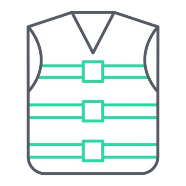 Bir spor çantası simgesinin vektör illüstrasyonu