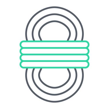 Tek izole edilmiş simge ögesinin vektör illüstrasyonu