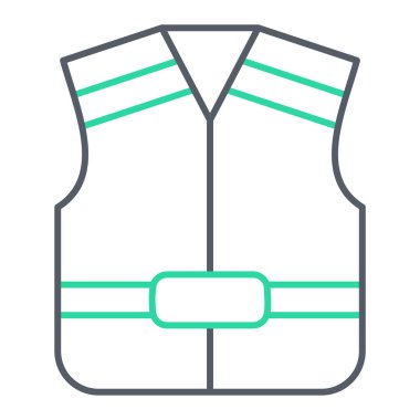 Yelek. Web simgesi basit illüstrasyon