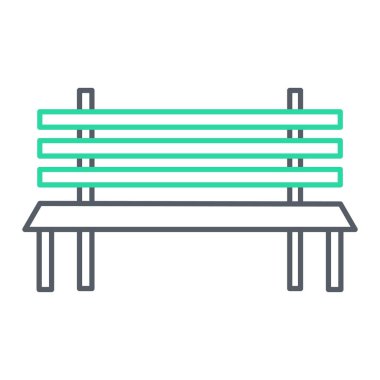 Yedek kulübesinde. Ağ için ahşap çit vektör simgelerinin özet çizimi