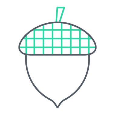 Bir ağaç simgesinin tek bir izole nesnesinin vektör çizimi