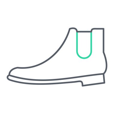 Çizme simgesi. Web için beysbol ayakkabı vektör simgelerinin özet çizimi