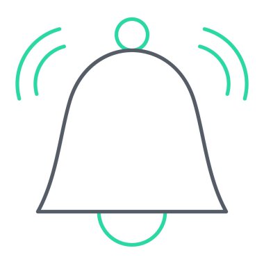 Zil. Web simgesi basit illüstrasyon