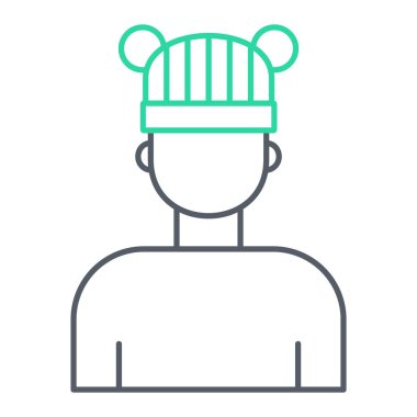 Adam avatar ikonu. kişi vektör illüstrasyonu.