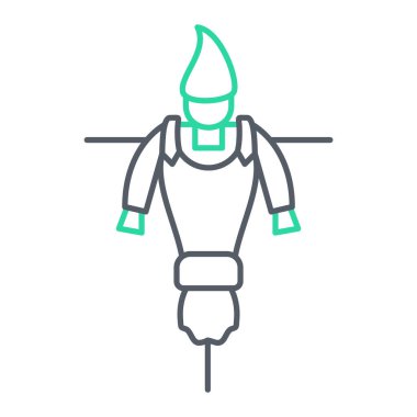 Bir şövalye simgesinin vektör çizimi