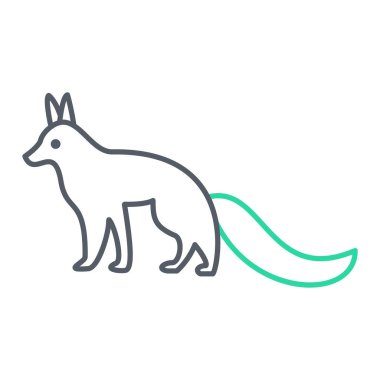 kanguru simgesi vektör illüstrasyonu