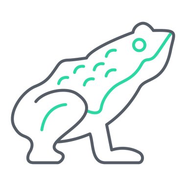 Bir yılan simgesinin vektör illüstrasyonu