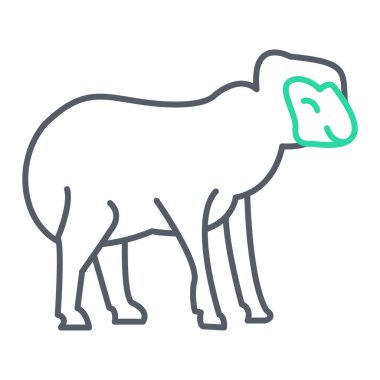 Bir deve simgesinin vektör çizimi