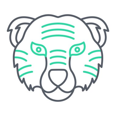 Bir boğanın kafasının vektör çizimi