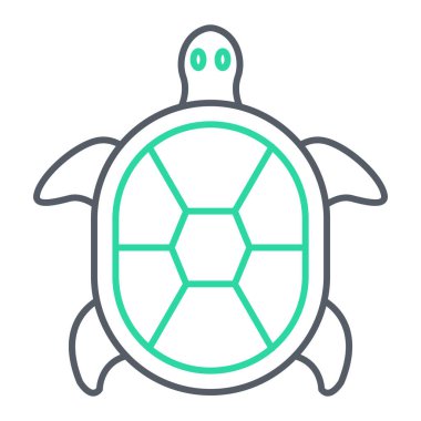 Kaplumbağa simge vektör çizim