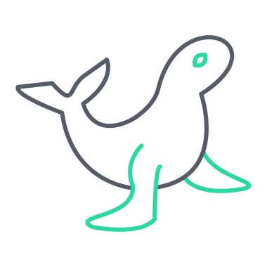 kuş simgesi vektör illüstrasyonu