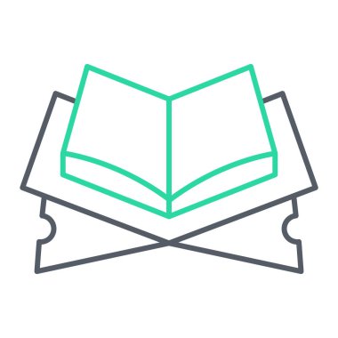 kitap simgesi vektör illüstrasyonu