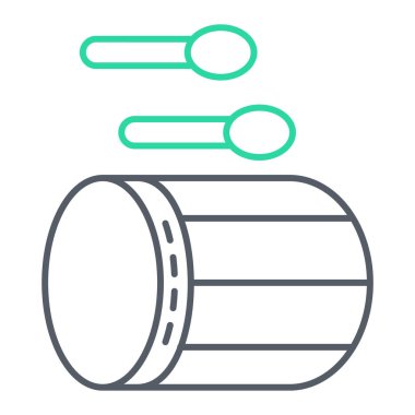 Bira bar ikonu. Web için su ısıtıcı vektör simgelerinin özet çizimi