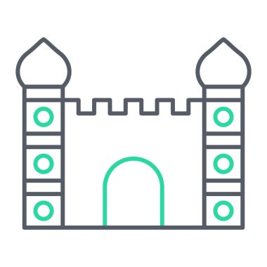 Kule. Web simgesi basit illüstrasyon