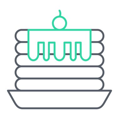 kek ikonu vektör illüstrasyonu