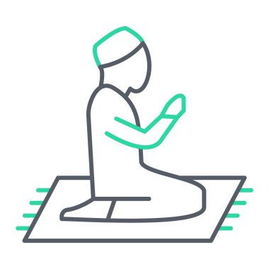 Dua et. Web simgesi vektör illüstrasyonu