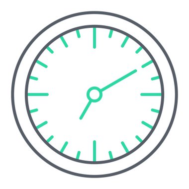 Saat simgesi vektör illüstrasyonu