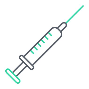 Şırınga. Web simgesi basit illüstrasyon