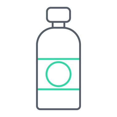 Bir şişe simgesinin vektör illüstrasyonu