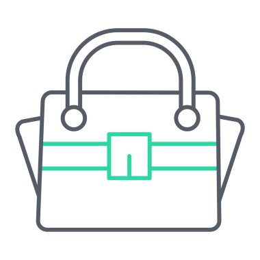 el çantası simgesi vektör illüstrasyonu