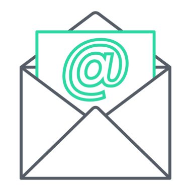 E- posta simgesi vektör illüstrasyonu