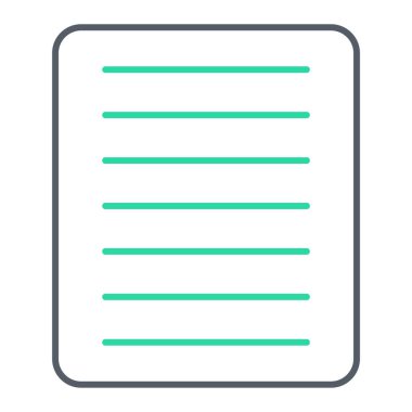 Belge. Web simgesi basit illüstrasyon