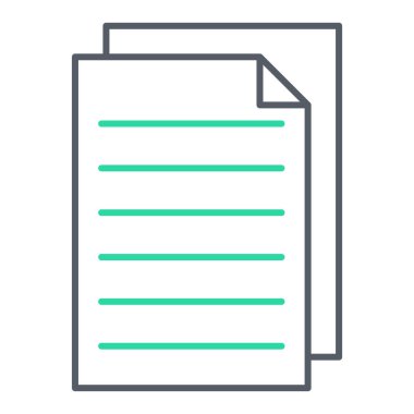 belge simgesi, vektör çizimi