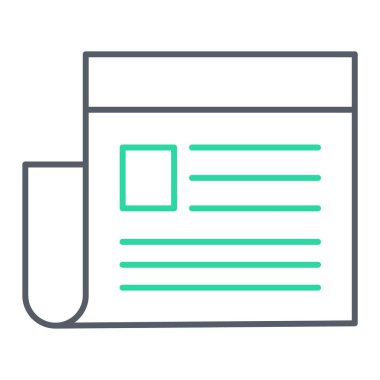 belge simgesi vektör illüstrasyonu