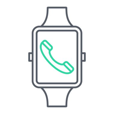 Akıllı telefon ve el çizimi simgesi ile akıllı twatch