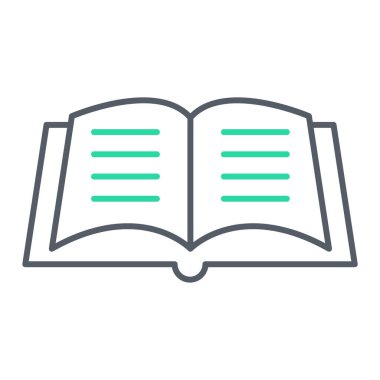 kitap simgesi vektör illüstrasyonu