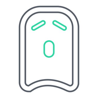 Bir maskenin satır simgesinin vektör çizimi