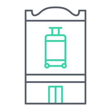 Bagaj simge vektör çizim