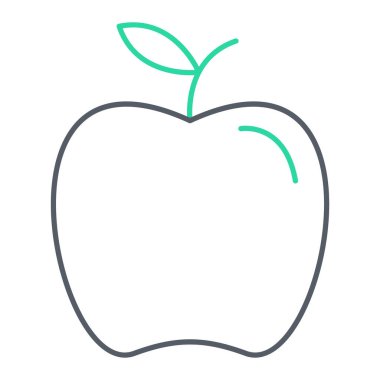 elma ikonu vektör illüstrasyonu