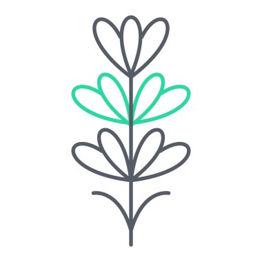 çiçek simgesi vektör illüstrasyonu