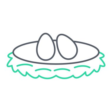 Taslak yumurta ikon vektör çizimi