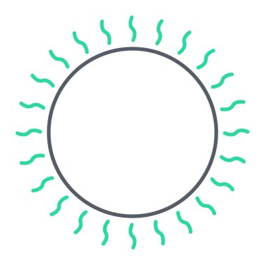 Güneş Simgesi Vektör illüstrasyonu