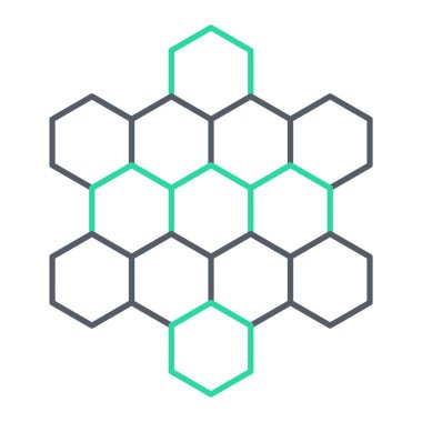 bal peteği ikonu vektör illüstrasyonu