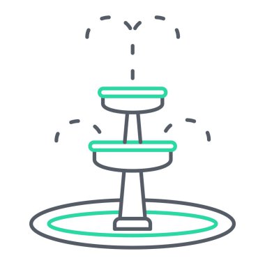 Tek bir çizgi simgesinin vektör illüstrasyonu