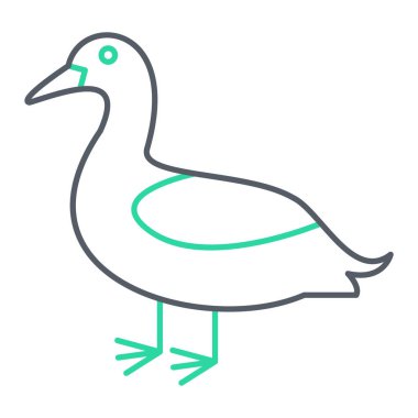 Çizgi film kuşunun vektör çizimi