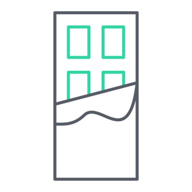 Bir cam simgenin vektör illüstrasyonu