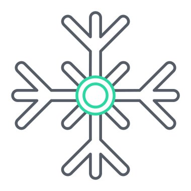 Kar tanesi. Web simgesi basit illüstrasyon