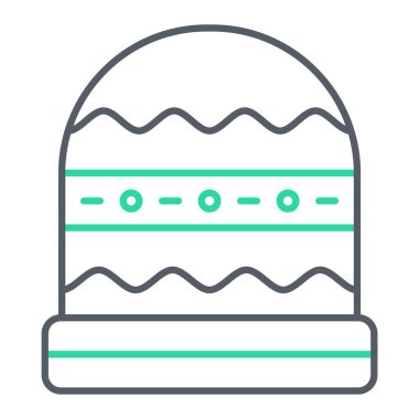 Kek ikonu. Web için ekmek vektör simgelerinin özet çizimi