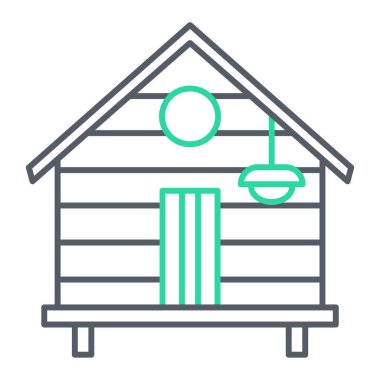 çiftlik evi ikonu vektör illüstrasyon tasarımı